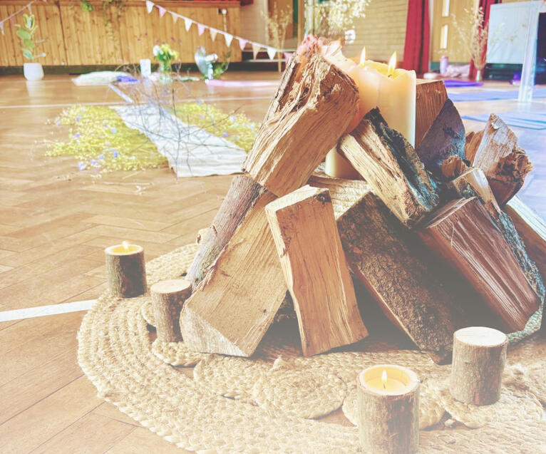 A fire ritual - Summer Retreat